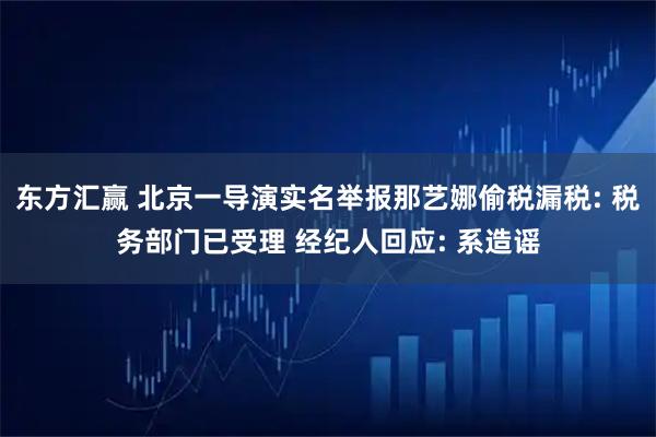 东方汇赢 北京一导演实名举报那艺娜偷税漏税: 税务部门已受理 经纪人回应: 系造谣